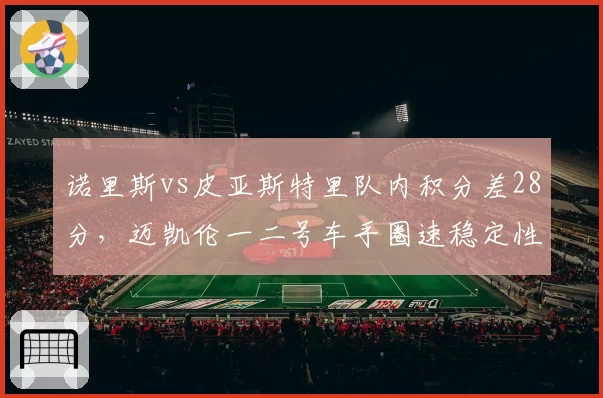 诺里斯vs皮亚斯特里队内积分差28分，迈凯伦一二号车手圈速稳定性对比